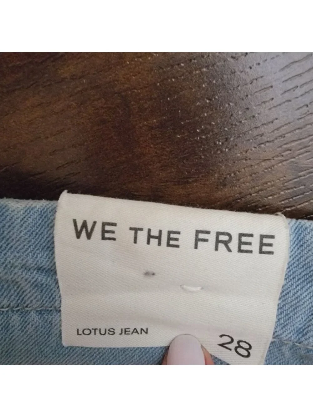 Free People Lotus Jean Boho Chic Retro Vintage Contemporary Cottage Womens 28 - Picture 9 of 9